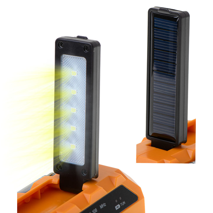 Radio solaire Adler, batterie rechargeable de 1200 mAh, torche, manivelle, AD 1197