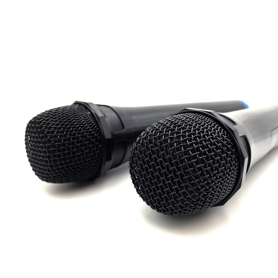 Deux microphones sans fil avec récepteur USB pour haut-parleur avec fonction karaoké, Mediatech MT395