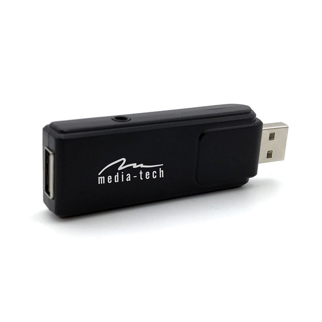 Deux microphones sans fil avec récepteur USB pour haut-parleur avec fonction karaoké, Mediatech MT395
