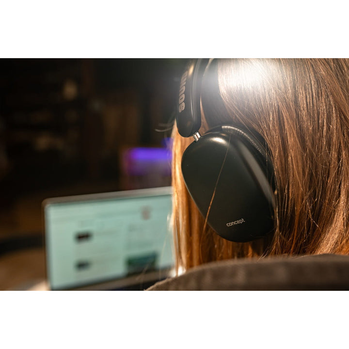 Casque intra-auriculaire sans fil Concept SoundJoy, jusqu'à 70 heures d'autonomie, Bluetooth 5.4, chargement rapide, annulation active du bruit jusqu'à 33 dB, noir, HS4060