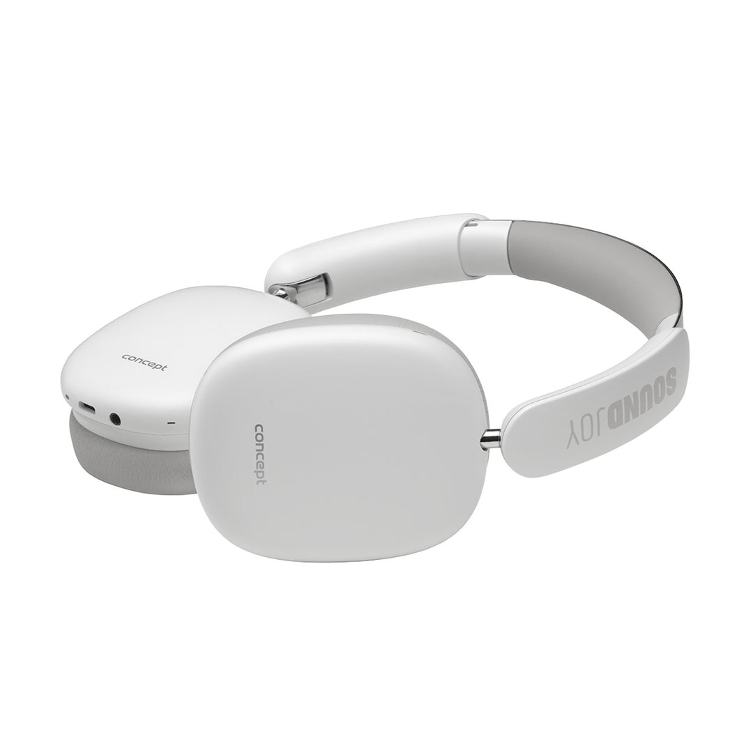 Casque intra-auriculaire sans fil Concept SoundJoy, jusqu'à 70 heures d'autonomie, Bluetooth 5.4, charge rapide, annulation active du bruit jusqu'à 33 dB, blanc, HS4061