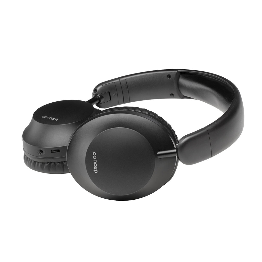 Casque intra-auriculaire sans fil Concept SoundJoy, jusqu'à 45 heures d'autonomie, Bluetooth 6.0, chargement rapide, annulation active du bruit jusqu'à 18 dB, noir, HS4080