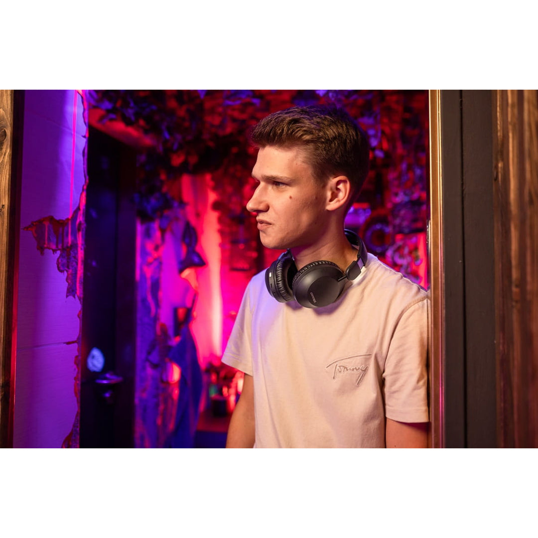 Casque intra-auriculaire sans fil Concept SoundJoy, jusqu'à 45 heures d'autonomie, Bluetooth 6.0, chargement rapide, annulation active du bruit jusqu'à 18 dB, noir, HS4080