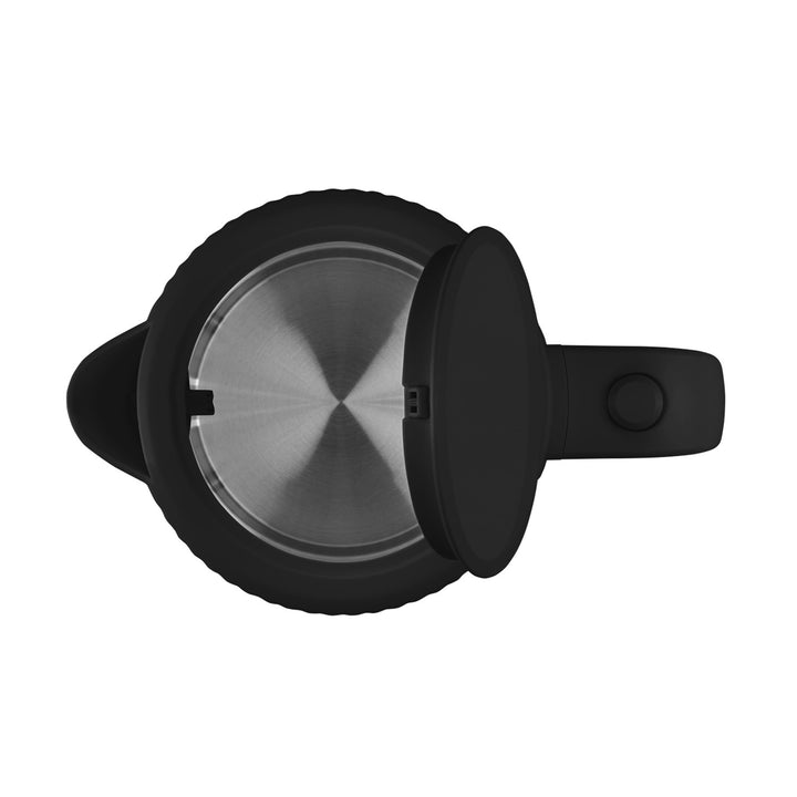 Bouilloire électrique Concept en plastique, 1,7L, design cannelé, triple système de sécurité, filtre à sédiments, indicateur de niveau d'eau, noir, RK2391