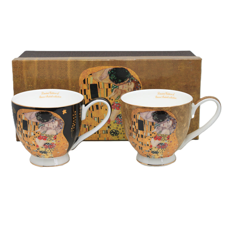 Mugs Jumbo Gustav Klimt Kiss 2 pièces, Reine Isabel