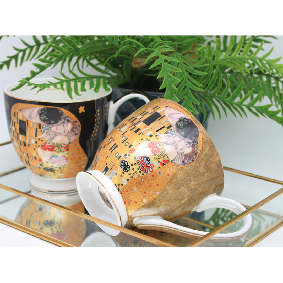 Mugs Jumbo Gustav Klimt Kiss 2 pièces, Reine Isabel