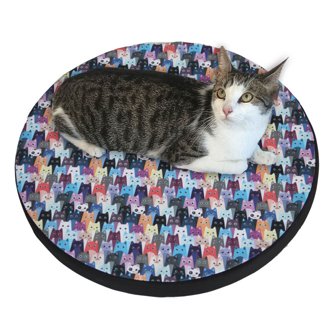 Lit / matelas pour chat Bertoni, en mousse élastique, diamètre 55 cm, Meow, Ring design
