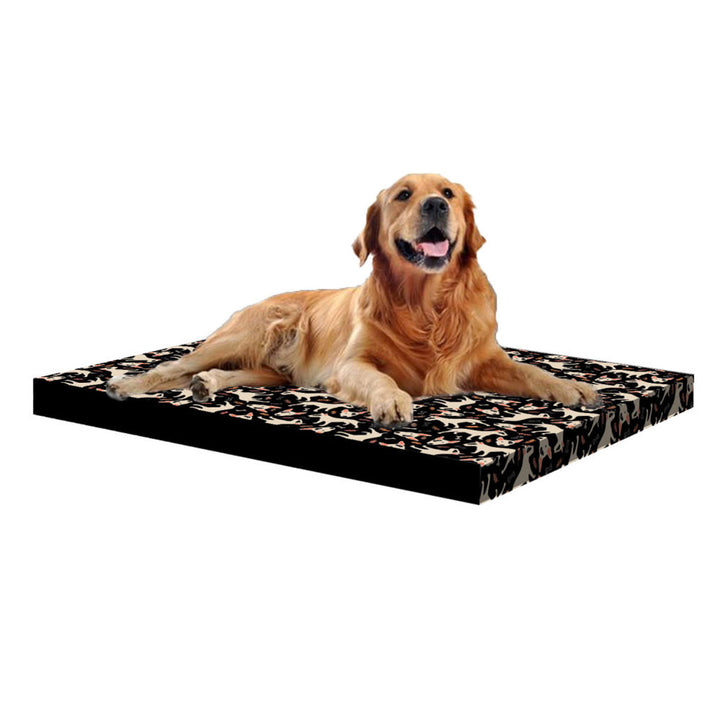 Matelas pour chien Bertoni XL, mousse, housse imperméable, motif Bullteriers, EE146