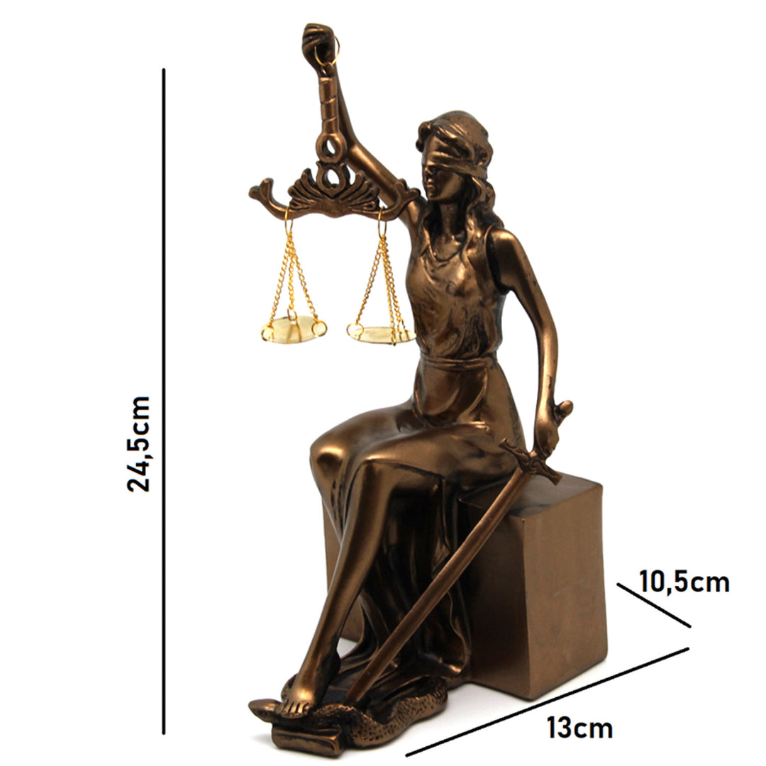 Figurines de Thémis avec balance et épée, repose-livres, reine Isabelle, 2 pièces