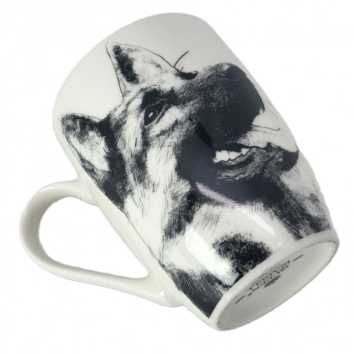 Tasse en porcelaine Reine Isabel, Berger allemand, 350ml, Q1-05232