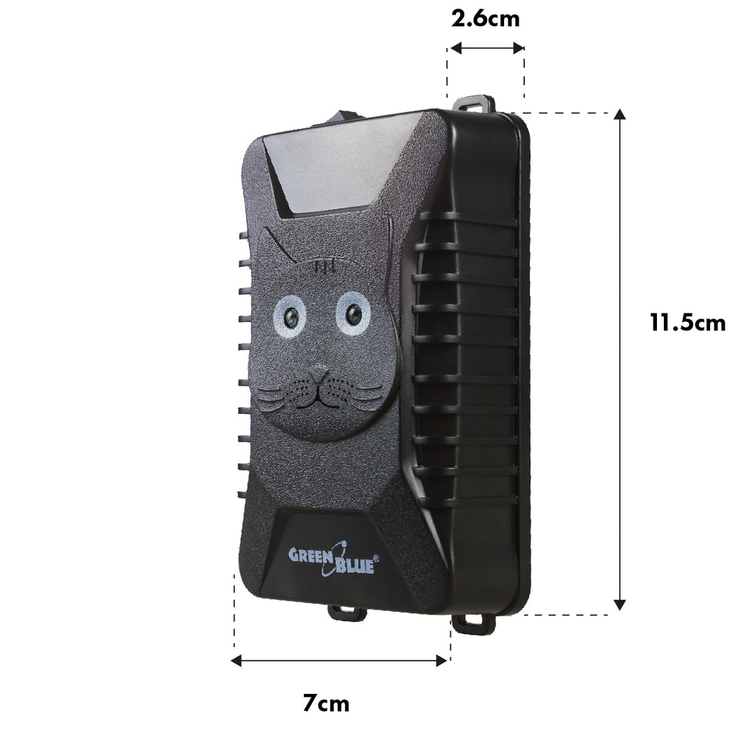 GreenBlue GB725 dissuade les rongeurs et les martres par ultrasons et LED + 4 piles AA Varta Industrial