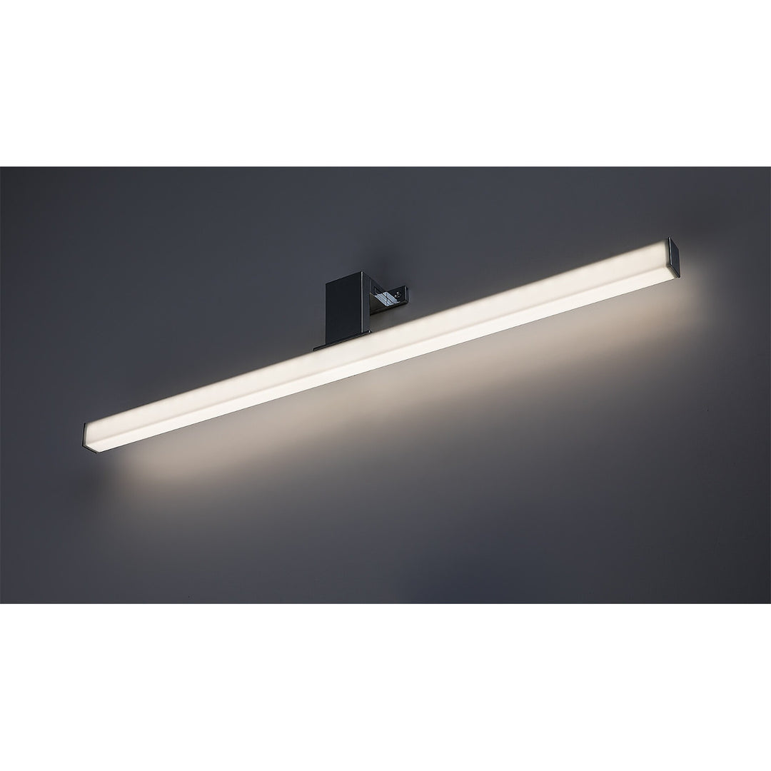 Lampe de salle de bains Rabalux, puissance 9 W, blanc naturel 4000 K, IP44, chrome, Oliro
