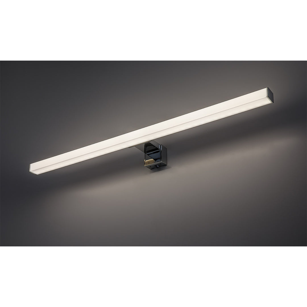 Lampe de salle de bains Rabalux, puissance 9 W, blanc naturel 4000 K, IP44, chrome, Oliro
