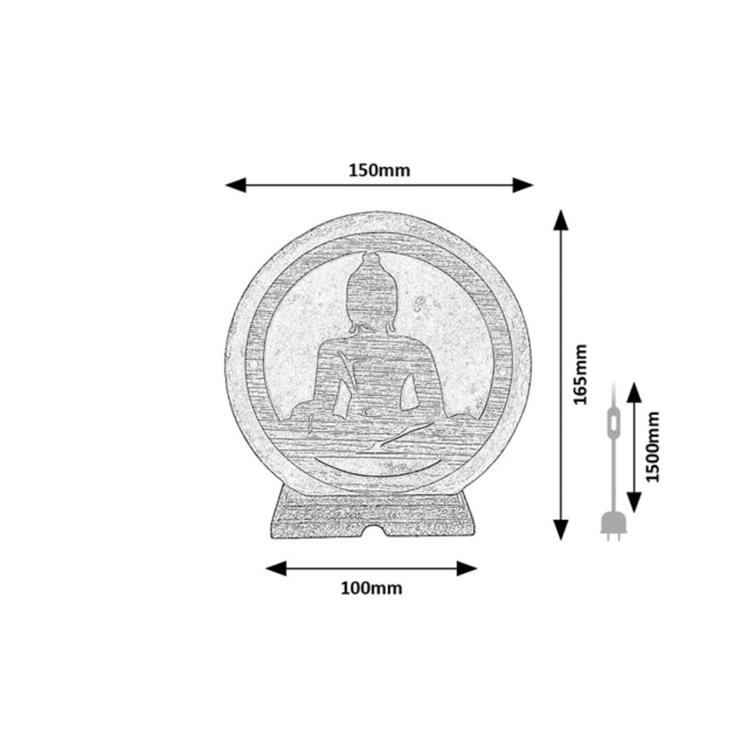 Lampe salée Rabalux, fil E14, orange, IP20, Zenova