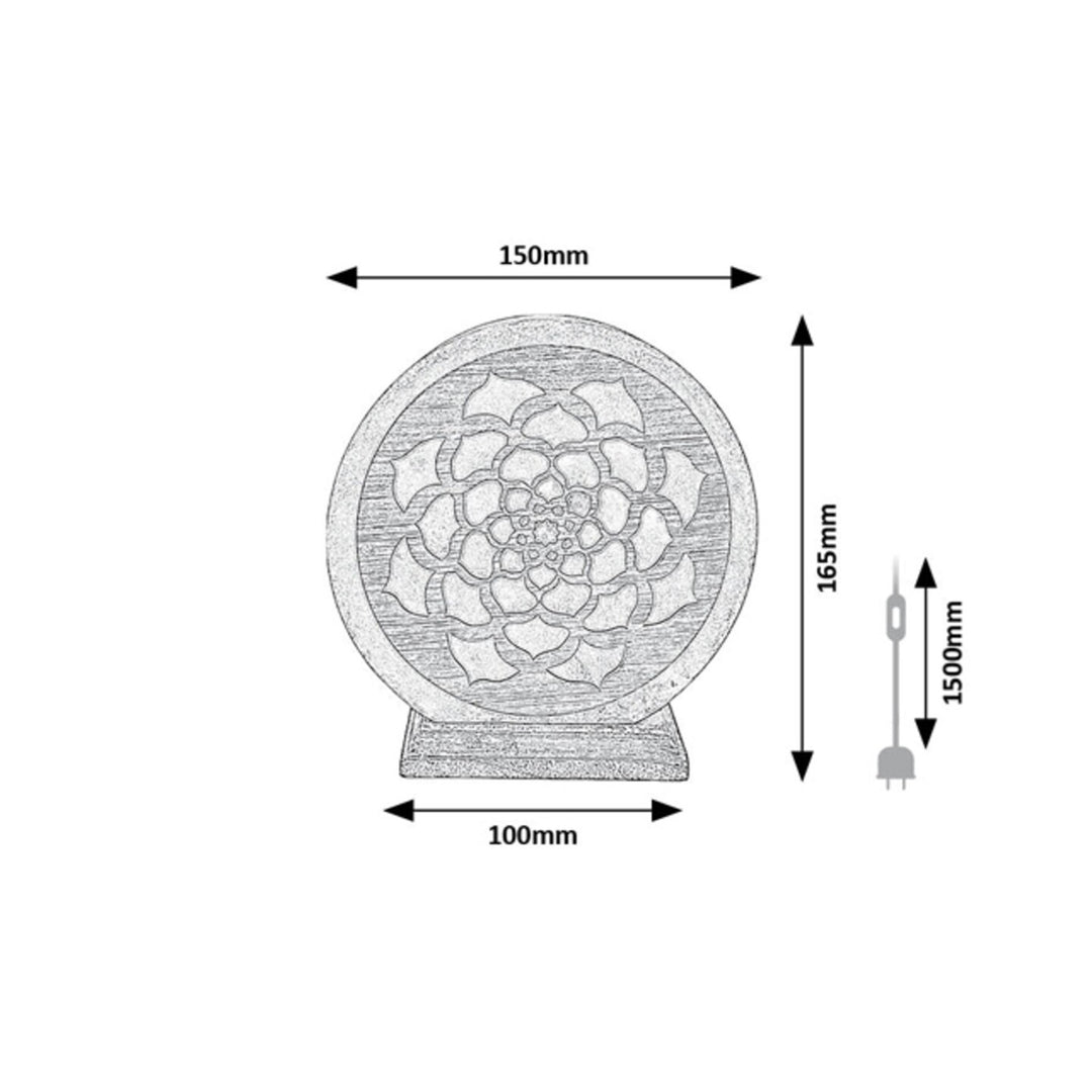Lampe de sel Rabalux, fil E14, orange, IP20, Mandali