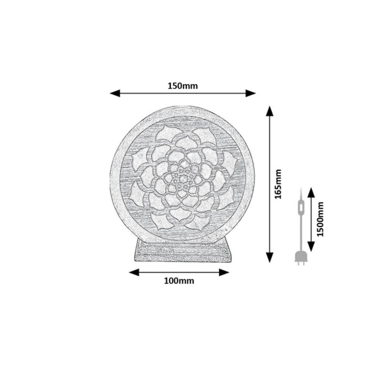 Lampe de sel Rabalux, fil E14, orange, IP20, Mandali