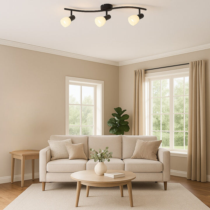 Rabalux plafonnier, spot, 3x filetage E14, IP20, noir, Soma