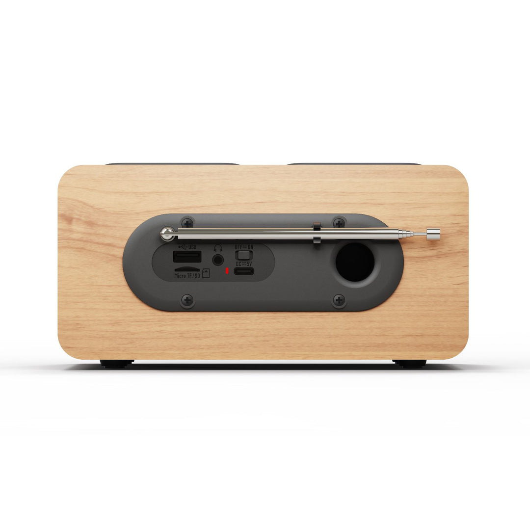 Radio portable Blaupunkt, radio numérique DAB+ et tuner FM, Bluetooth, sortie casque, lecteur USB et microSD, écran LCD, fonction horloge et alarme, alimentation par batterie rechargeable USB-C, DR10CR.