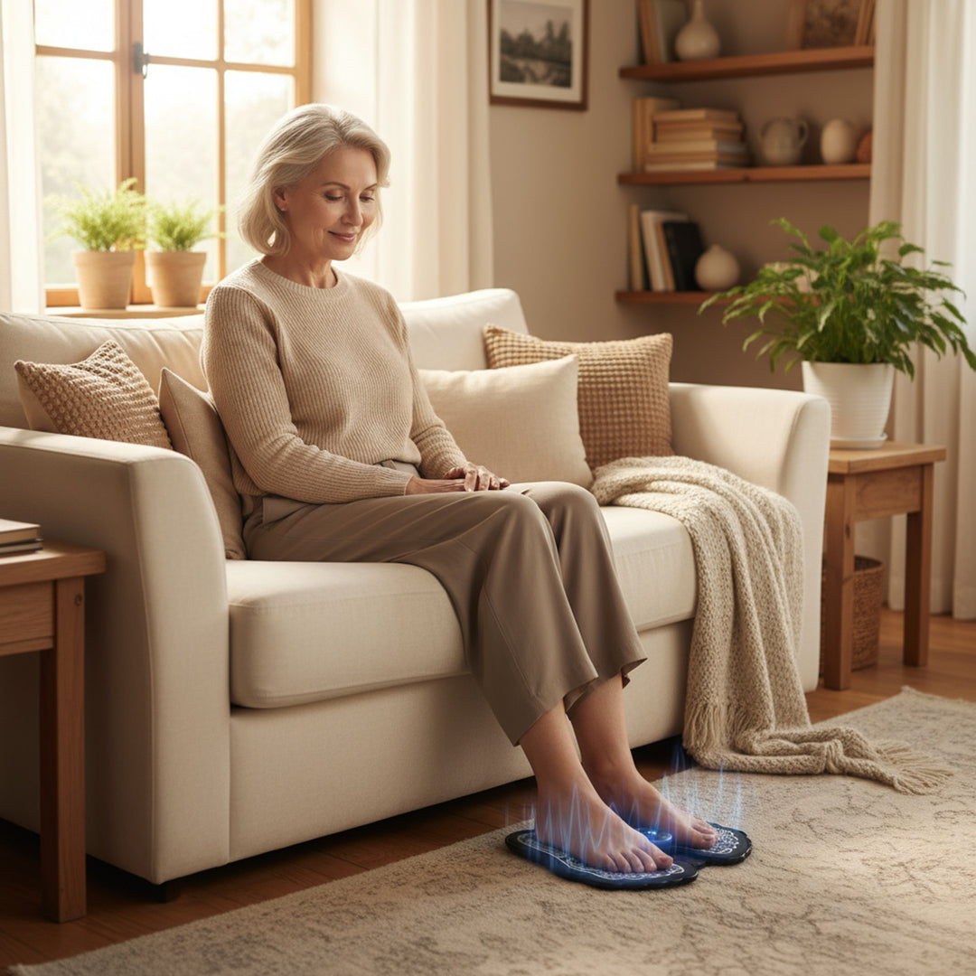 Appareil de massage des pieds Media-Tech, massage par électrostimulation EMS, 8 modes, 19 niveaux d'intensité, MT6527