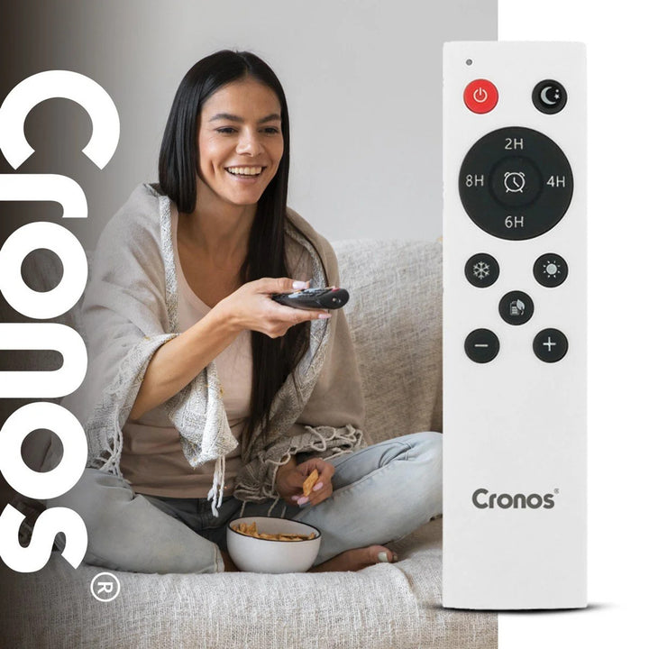 Rideau d'air à ventilateur Cronos, 1500W, faible consommation d'énergie, grand angle de soufflage, télécommande, HFH-201