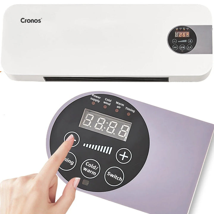 Rideau d'air à ventilateur Cronos, 1500W, faible consommation d'énergie, grand angle de soufflage, télécommande, HFH-201