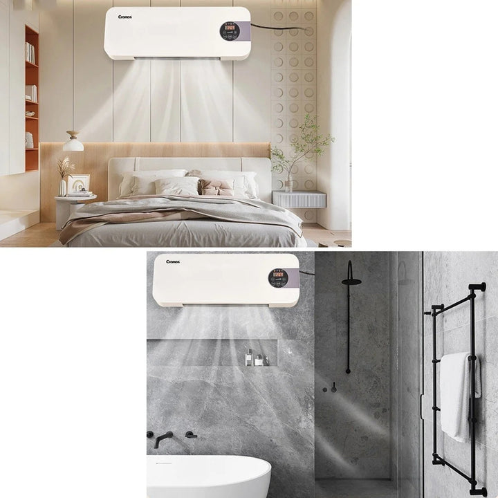 Rideau d'air à ventilateur Cronos, 1500W, faible consommation d'énergie, grand angle de soufflage, télécommande, HFH-201