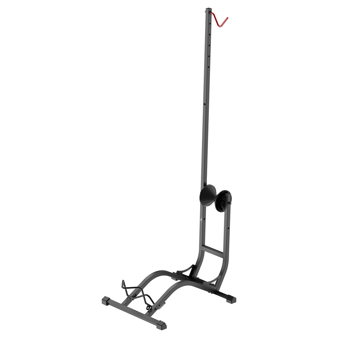 Support à vélos au sol Maclean, autonome, horizontal / vertical, pour le rangement, en acier, charge maximale 35 kg, MC-170