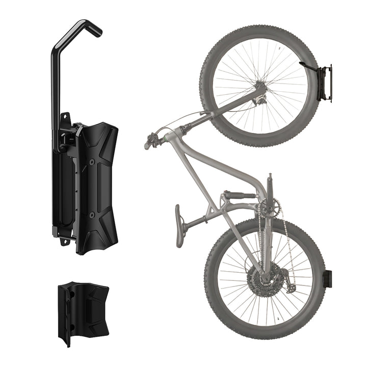Support mural pour vélo Maclean, charge maximale de 35 kg, angle d'inclinaison réglable, acier, MC-171