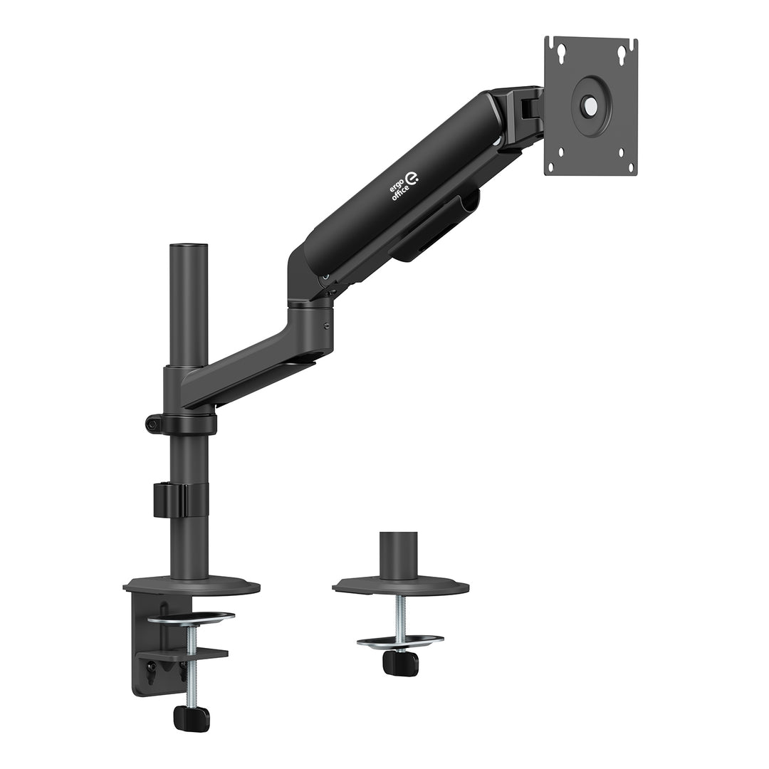 Support / fixation pour écran Ergo Office, vérin à gaz, 17"-32", 1-10 kg, noir mat, VESA max. 100x100, ER-691 B