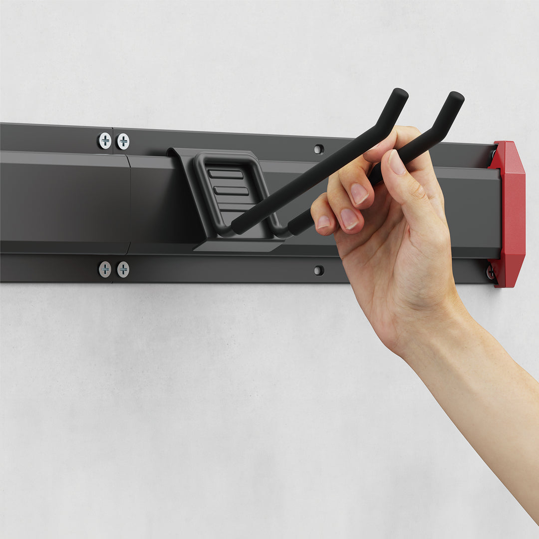 Organiseur mural pour outils Maclean, en acier, charge maximale 136 kg, largeur 816 mm, MC-178