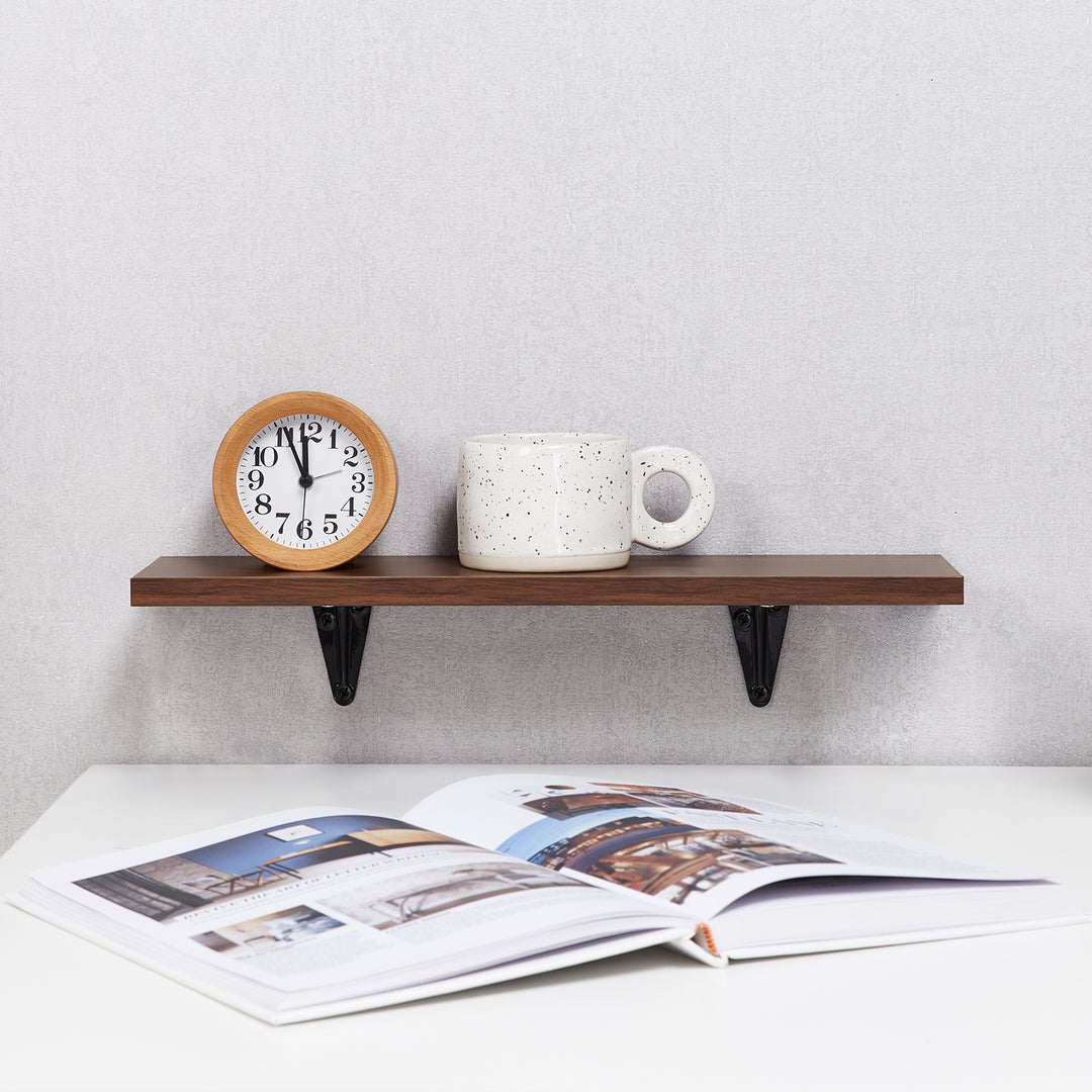 Tablettes murales Maclean, jeu de 18 pièces, 8kg max, pour montage mural, MC-331