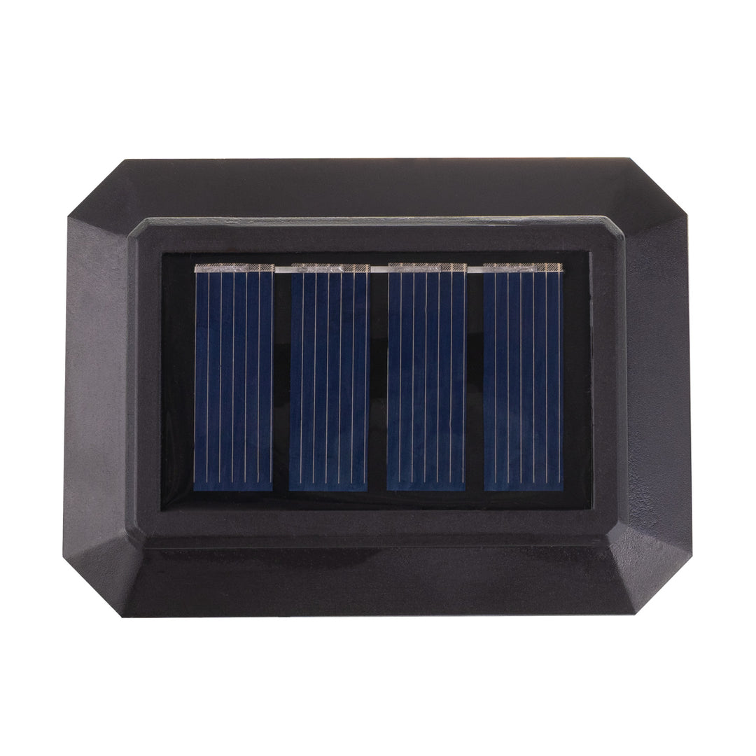 Lampe solaire LED sur poteau GreenBlue, 60 x 40 mm, capot en forme d'enveloppe, 3200 K, GB125 WW
