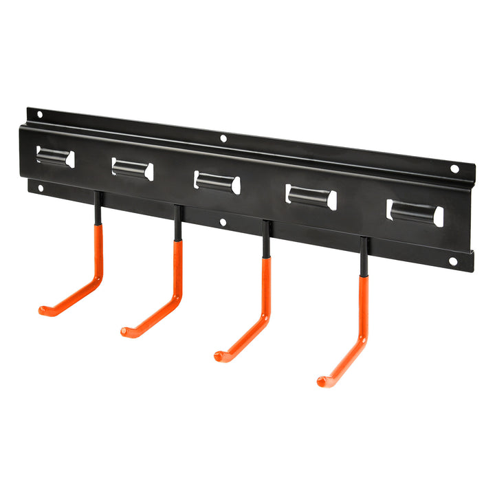 Organiseur mural pour outils de jardin Maclean, en acier, avec crochets, charge maximale de 30 kg, largeur 40 cm, MC-193