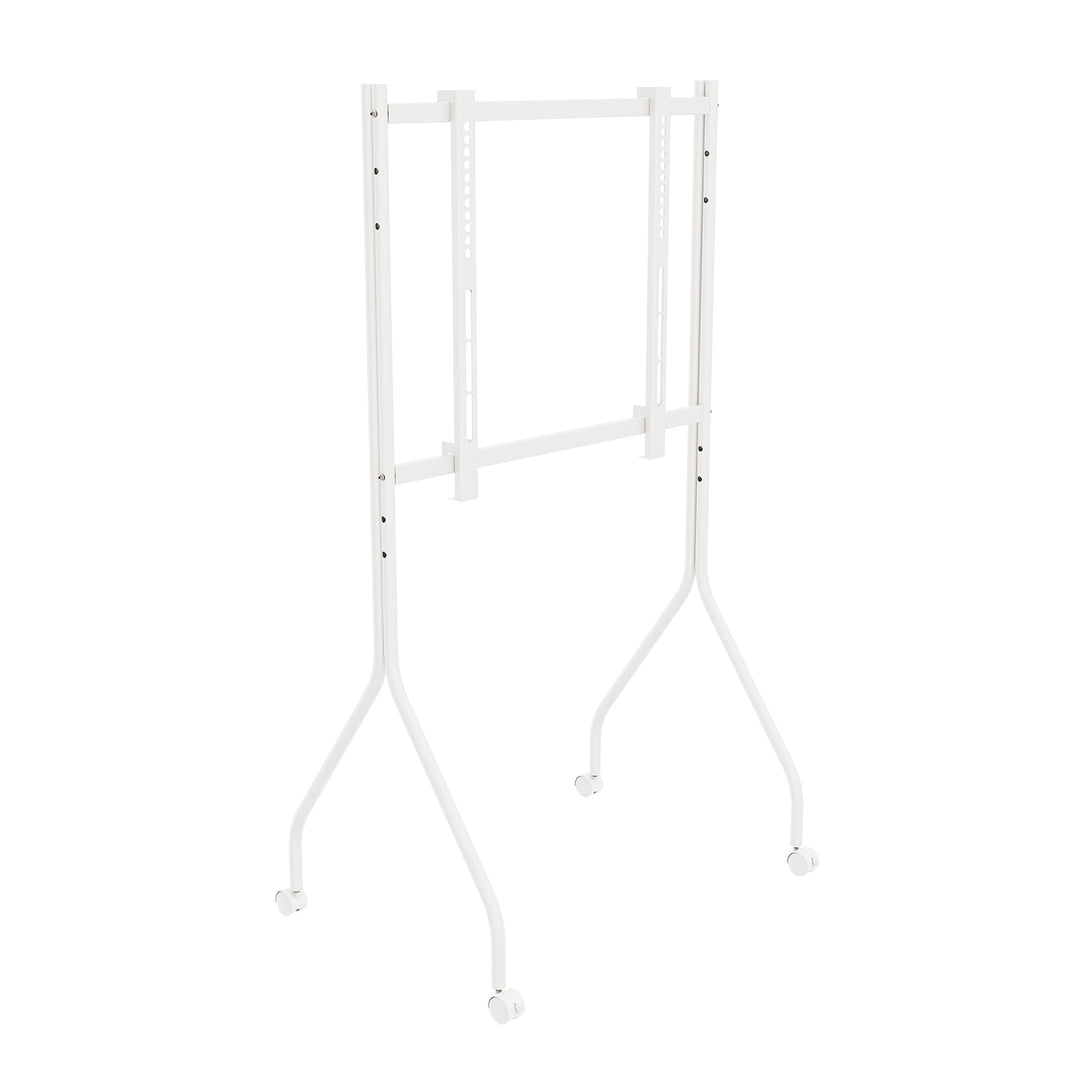 Support / chariot pour téléviseur Maclean, sur roulettes, 37-80", charge max. 50 kg, VESA max. 600 x 400, blanc, MC-180 W