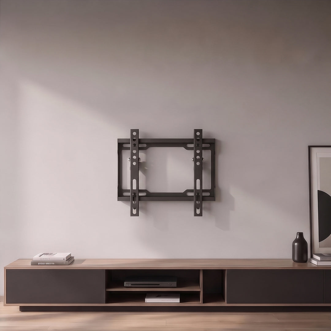 Support / fixation pour téléviseur Maclean, VESA max. 200x200, 13-43", jusqu'à 45 kg, noir, inclinaison réglable de 0° à -8°, MC-186