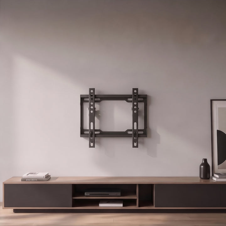 Support / fixation pour téléviseur Maclean, VESA max. 200x200, 13-43", jusqu'à 45 kg, noir, inclinaison réglable de 0° à -8°, MC-186