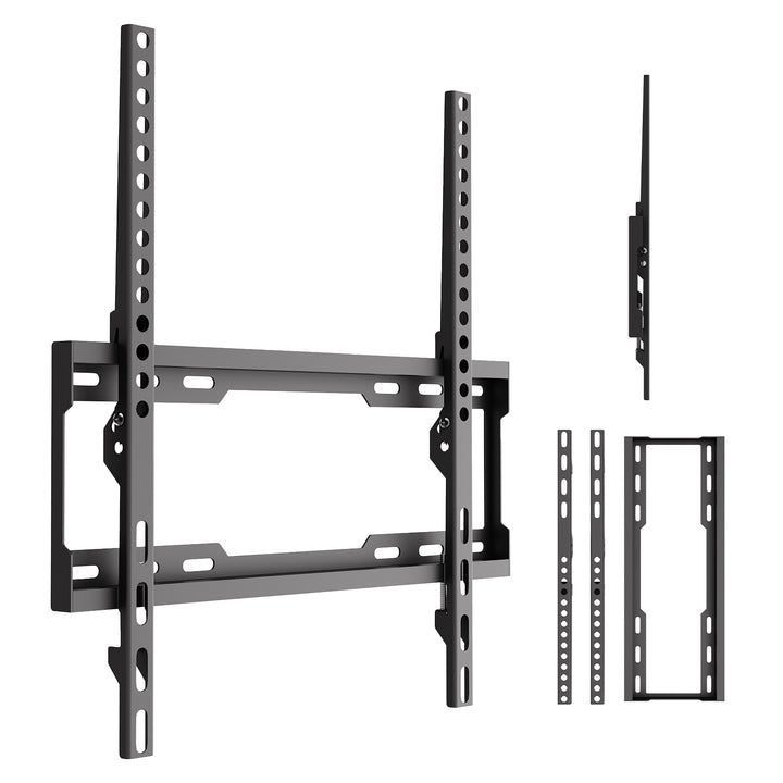 Support / fixation pour téléviseur Maclean, VESA max. 400 x 400, 32-75", jusqu'à 45 kg, noir, réglage de l'inclinaison 0°~-8°, MC-187
