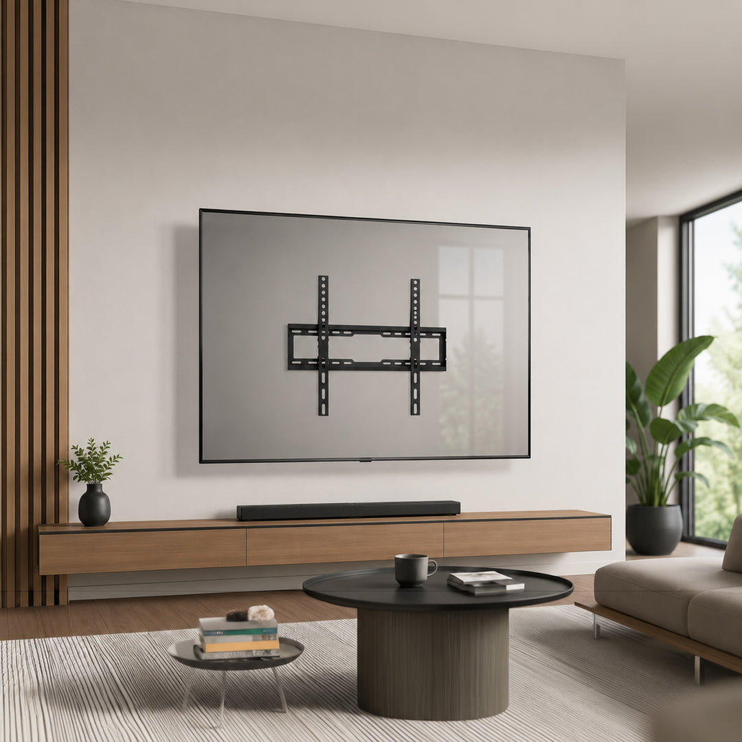 Support / fixation pour téléviseur Maclean, VESA max. 600 x 400, 37-86", jusqu'à 45 kg, noir, réglage de l'inclinaison 0°~-8°, MC-188