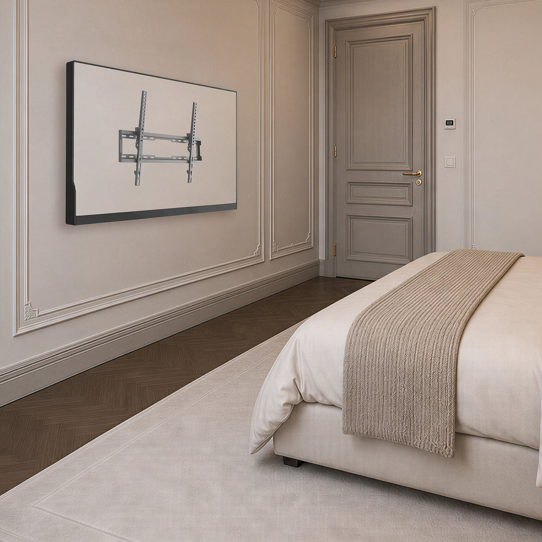Support / fixation pour téléviseur Maclean, VESA max. 600 x 400, 37-86", jusqu'à 45 kg, noir, réglage de l'inclinaison 0°~-8°, MC-188