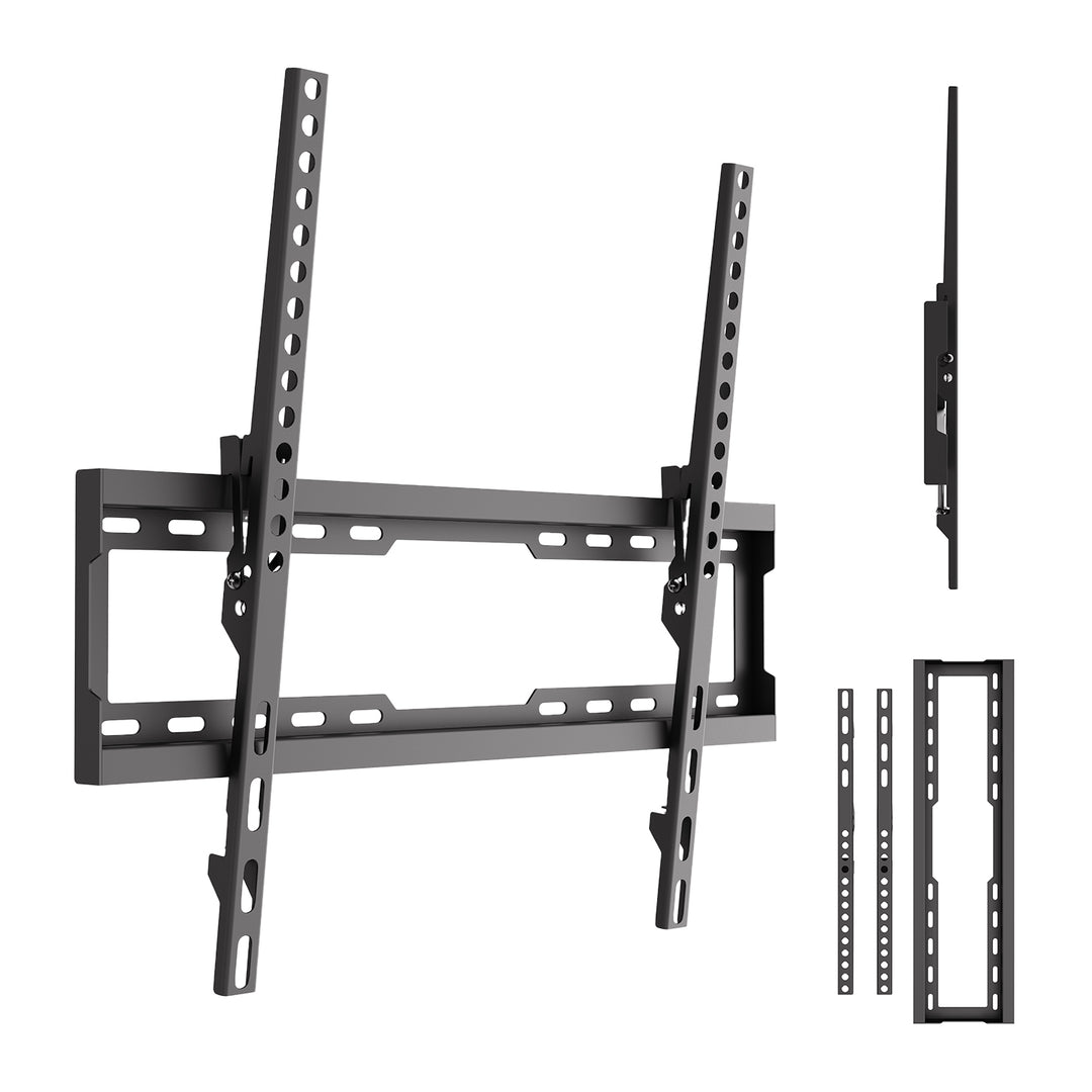 Support / fixation pour téléviseur Maclean, VESA max. 600 x 400, 37-86", jusqu'à 45 kg, noir, réglage de l'inclinaison 0°~-8°, MC-188