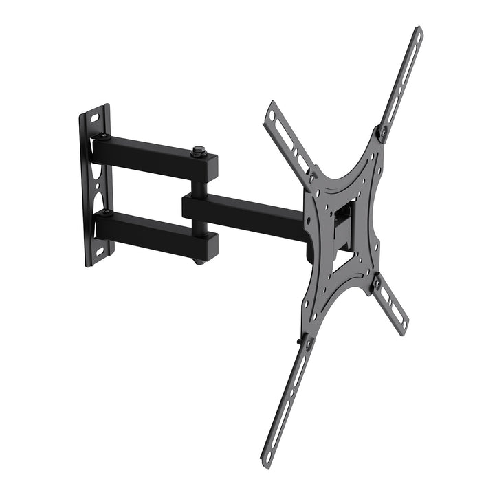 Support / fixation pour téléviseur Maclean, VESA max. 400 x 400, 32-55 pouces, jusqu'à 25 kg, noir, inclinaison réglable de 0° à -15° et rotation de +90° à -90°, MC-190