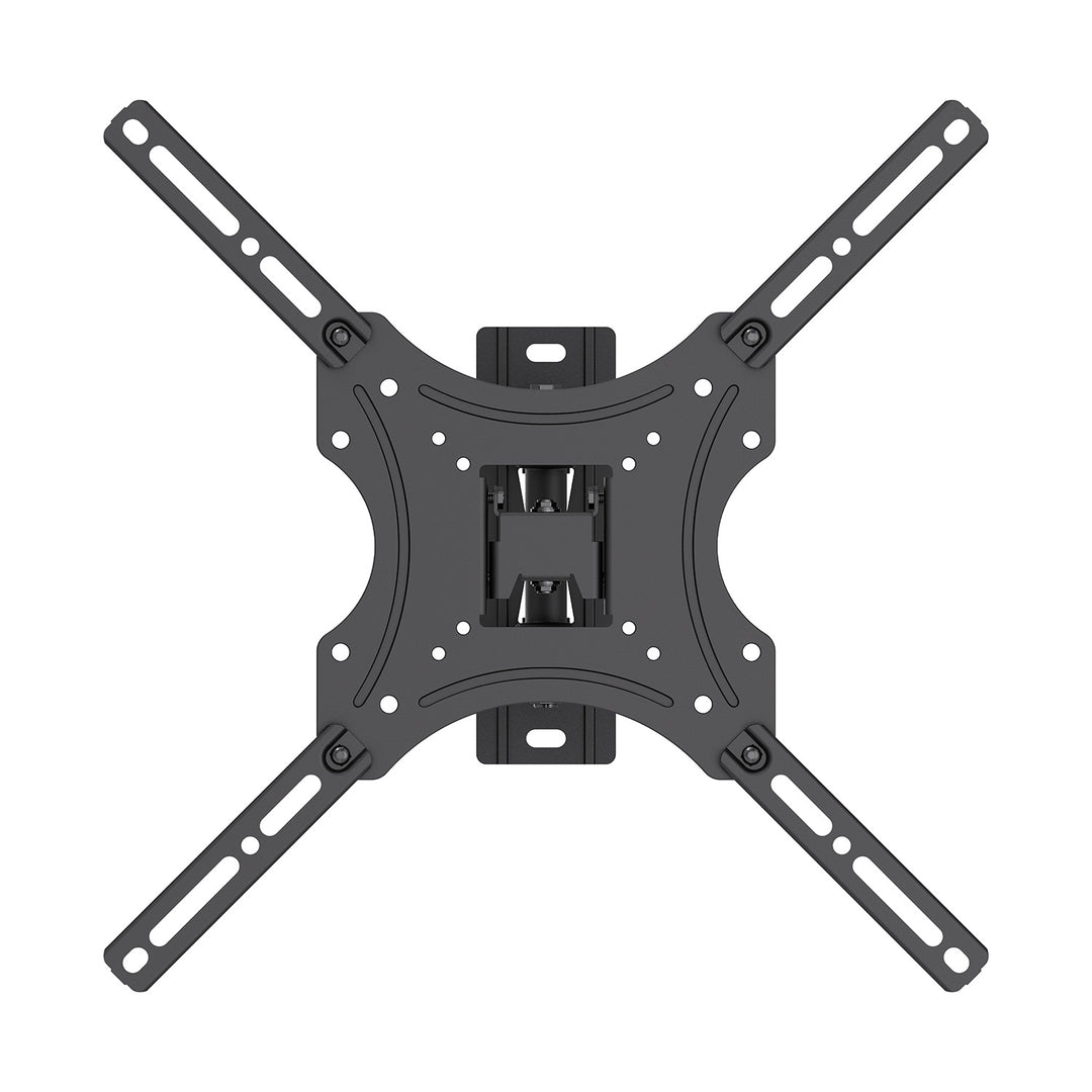 Support / fixation pour téléviseur Maclean, VESA max. 400 x 400, 32-55 pouces, jusqu'à 25 kg, noir, inclinaison réglable de 0° à -15° et rotation de +90° à -90°, MC-190