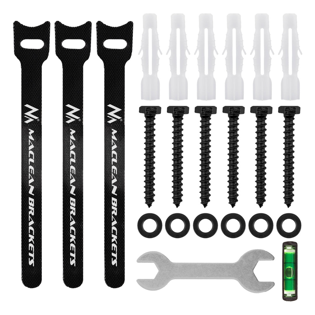 Support / fixation pour téléviseur Maclean, VESA max. 400x400, 32-70", jusqu'à 40 kg, noir, réglage de l'inclinaison +12°~-12° et de la rotation +60°~-60°, MC-192
