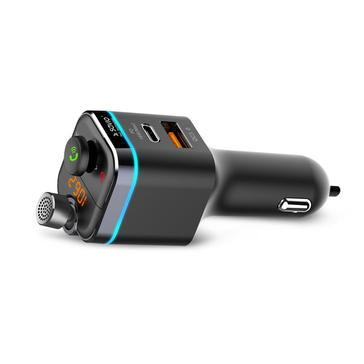 Transmetteur MP3 Savio pour voiture, Bluetooth 5.0, fonction de charge, noir, SAVFMTRANSTR-12
