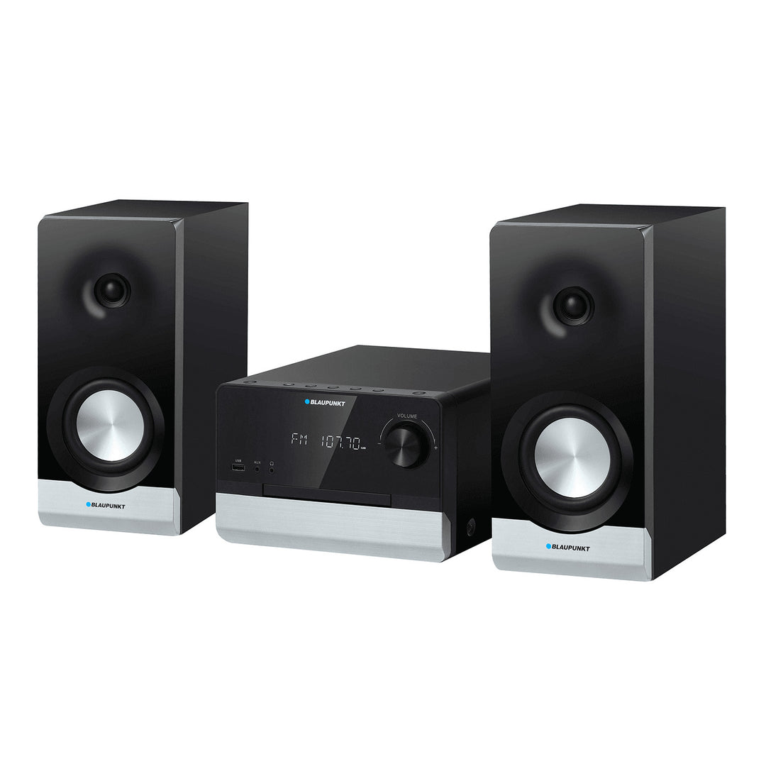 Blaupunkt Microphone, CD, USB, radio FM, Bluetooth, télécommande, horloge avec fonction réveil, MS40.2BT