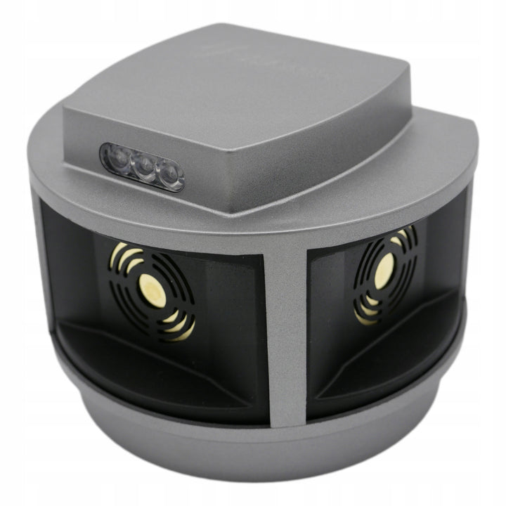 Répulsif pour rongeurs, répulsif pour martres, répulsif pour souris Viano, générateur d'ultrasons, panneau stroboscopique, trois haut-parleurs, Trio-Strob