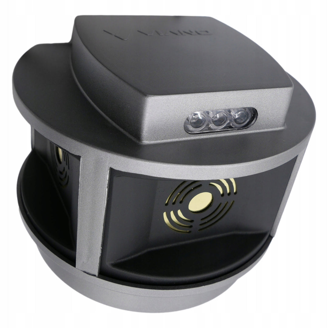 Répulsif pour rongeurs, répulsif pour martres, répulsif pour souris Viano, générateur d'ultrasons, panneau stroboscopique, trois haut-parleurs, Trio-Strob