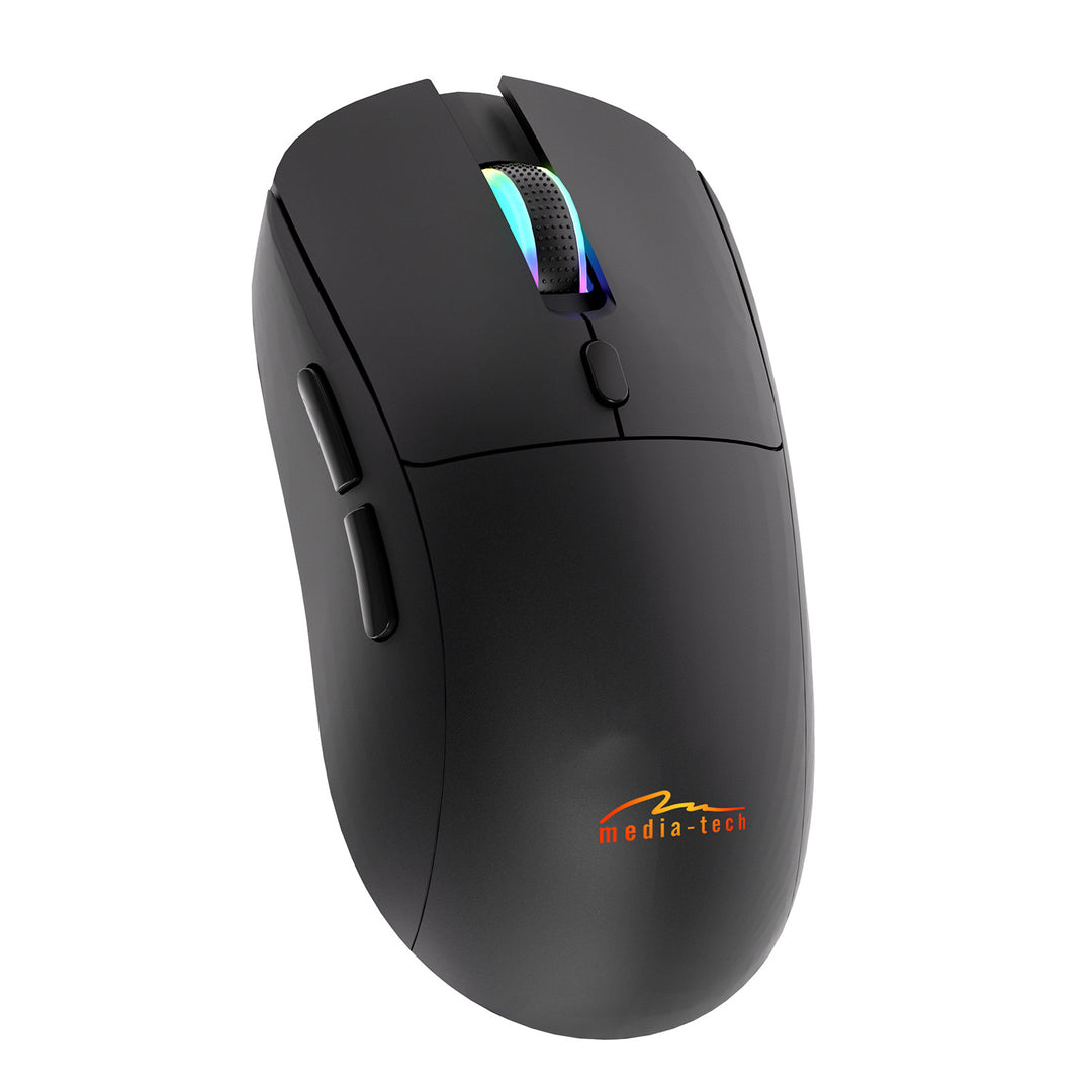 Souris sans fil 2-en-1 (BT/RF) silencieuse et rechargeable MT1124, Media-Tech