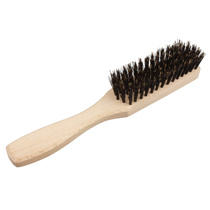 Brosse à cheveux avec manche 100% poils de sanglier, cadre en bois