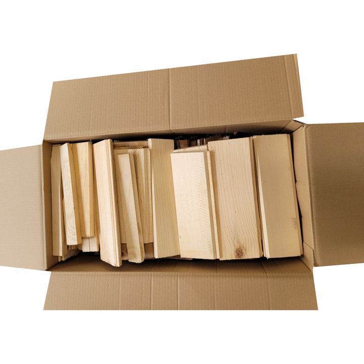 Bois d'allumage d'épicéa sec 25kg pour cheminée grill cuisinière